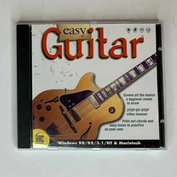 Easy Guitar Acoustic and Electric Arc Media 1999 Boxed for Windows 95 98 Mac OS - Picture 4 of 6